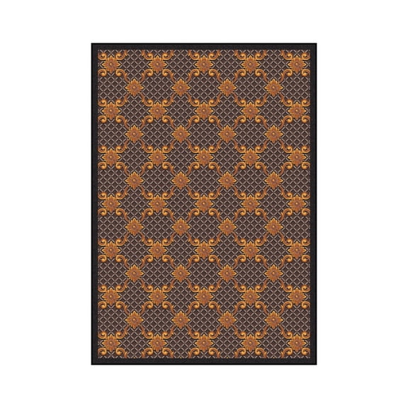 Queen Anne 7'8" x 10'9" Area Rug In Color Brown