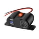 thumbnail image 3 of Adaptador de carga para coche,Divisor de enchufe para encendedor con dos salidas USB,Toma de corriente de 12 V y 24 V con interruptor y puerto USB. Cargador.,Enchufe de repuesto para adaptador, 3 of 9