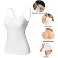 thumbnail image 3 of FITVALEN Women's Camisole with built in Bra Adjustable Spaghetti Strap Tank Top Cami Sleeveless Layer Top, 3 of 8