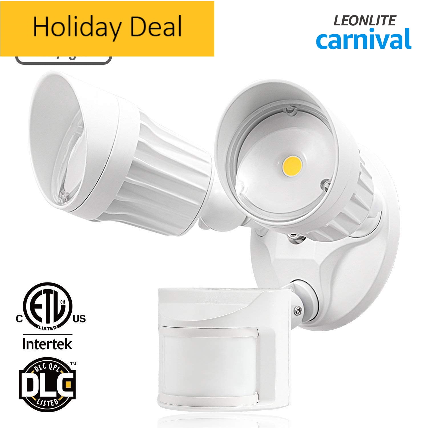 LEONLITE Motion Sensor LED Security Light, Dusk to Dawn Outdoor Flood