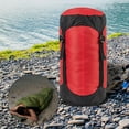 thumbnail image 6 of Compression Stuff Sack Lightweight Water Resistant Tear Resistant Multifunctional Sleeping Bags Storage Stuff Sack for Emergency Traveling , Red XL, 6 of 9