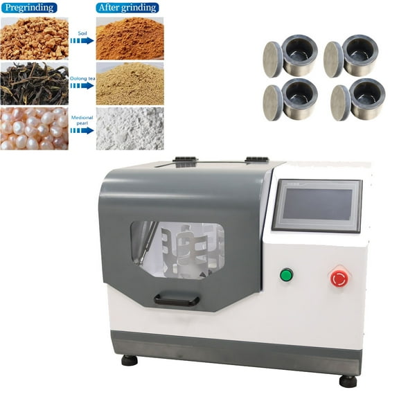 Lab Planetary Ball Grinding Mill Soil Sample Grinder with Agate Planetary Mill Jar 220V