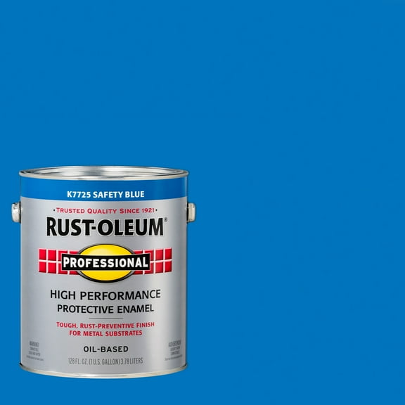 2 Pack, Safety Blue ( 400 Voc), Rust-Oleum Professional High Performance Gloss Protective Enamel Paint- Gallon
