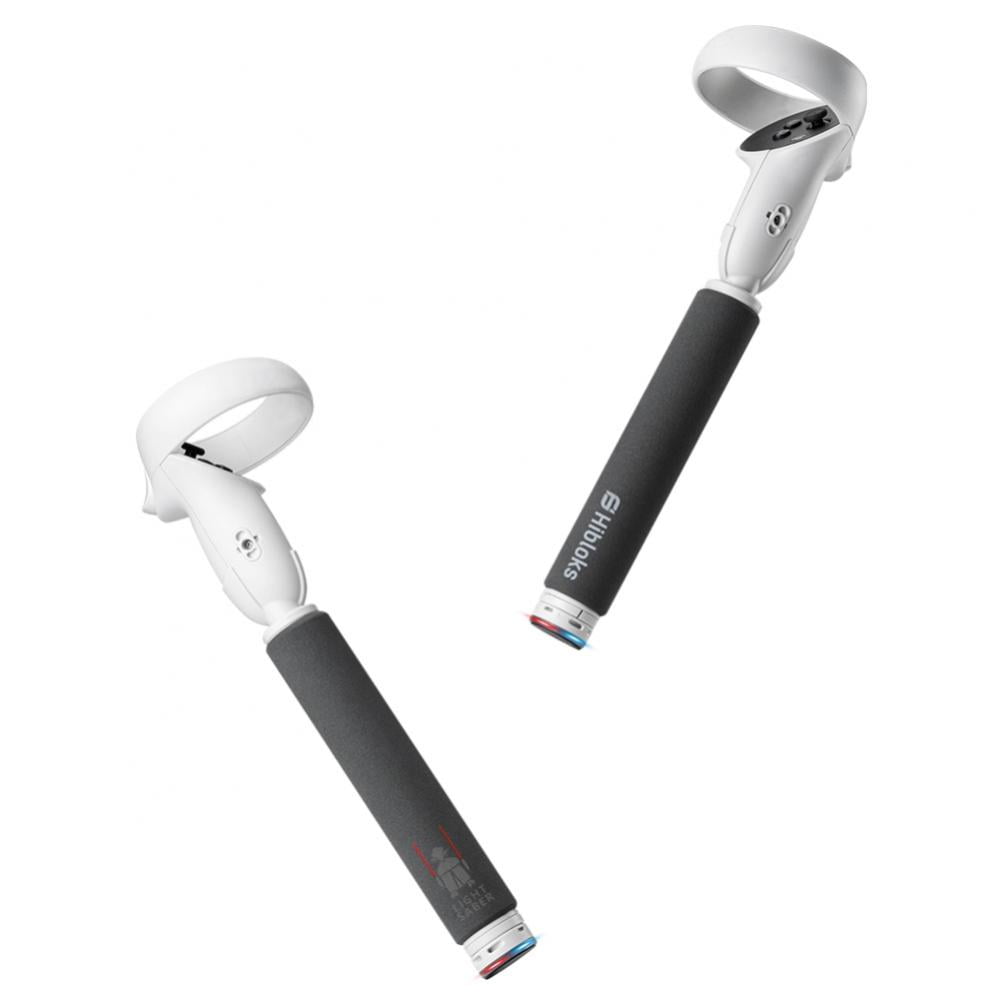 For Vr Beat Saber Handles Dual Handles Extension Grips For Oculus Quest 2 Rhythm Lightsaber Grip Sturdy Comfortable To Grip Walmart Com