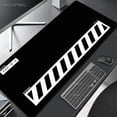 thumbnail image 2 of Alfombrilla de ratón con teclado mecánico en blanco y negro, alfombrilla de escritorio, alfombrilla de ratón japonesa, accesorios para jugadores de videojuegos Xxl 900x400, alfombrilla de mesa para al, 2 of 5