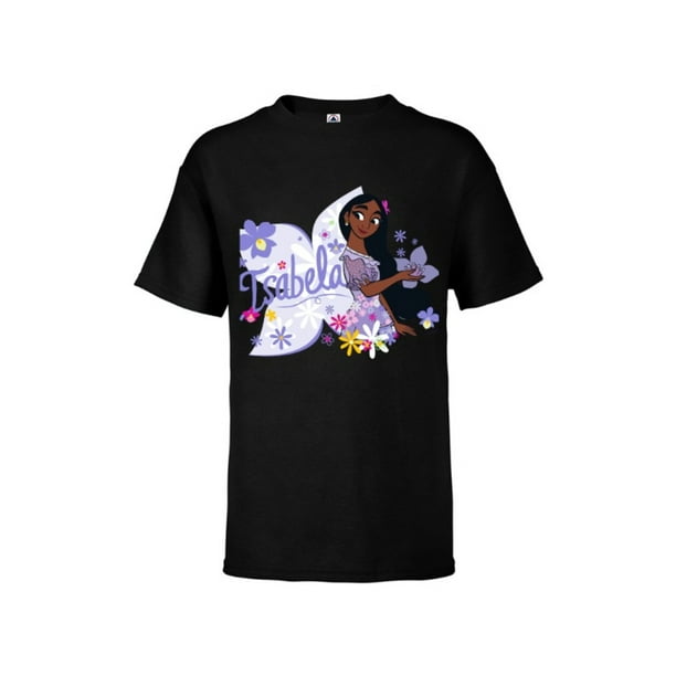 Disney Encanto Isabela Blooms - Short Sleeve T-Shirt for Kids â Customized-Black - Walmart.com