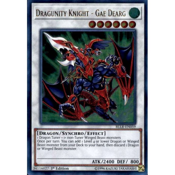 Yu-Gi-Oh Dragunity Knight - Gae Dearg BLLR-EN059
