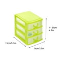 thumbnail image 2 of Creative Multi-Layer Plastic Storage Box, Hair Accessories, Jewelry, Laughter Drawer Cabinet, Office Desktop Storage Cabinet(Green M), 2 of 6