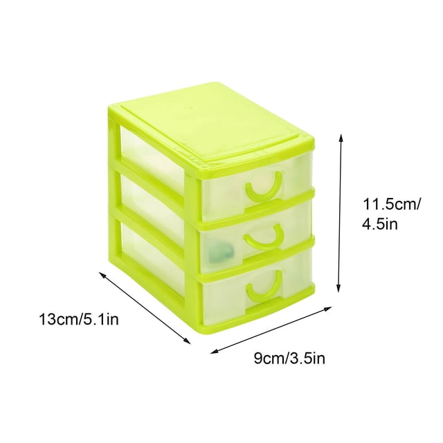 Vadktai Storage Drawer, Plastic Drawers Multifunctional Desktop Storage Box, Storage Containers Small Drawers Organizer for Home, Office, Sundries Holder