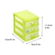 thumbnail image 2 of Uuiauoio 3-Layer Clear Desk Organizer with Drawers Versatile Desktop Storage Box for Office Supplies Makeup Jewelry Compact Plastic Drawer Cabinet 5.12X3.54X4.53 Inches, 2 of 3