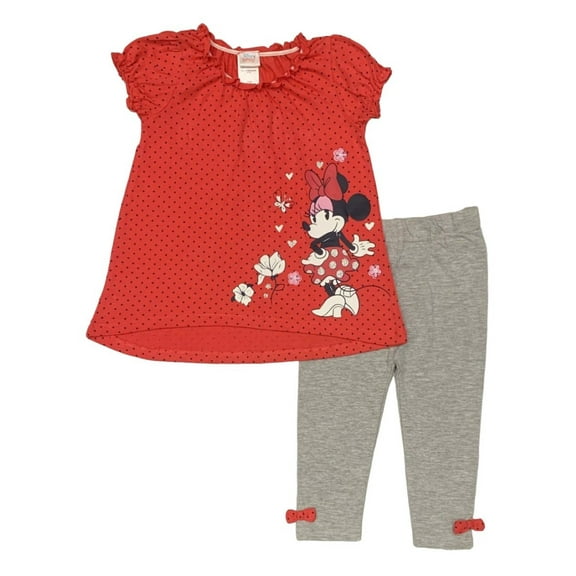 Disney Minnie Mouse Polka Dot Top and Leggings Set (Baby Girls)