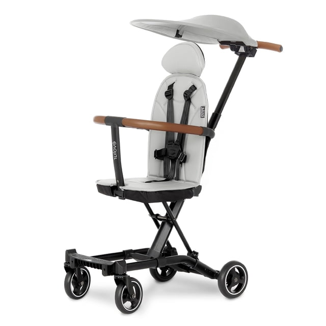 Evolur Cruise Rider Stroller with Canopy, Lightweight Umbrella Stroller with Compact Fold, Easy to Carry Travel Stroller - Koala Gray