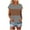 Gray, variant on Uner 10$!Summer Plus Size Tops for Womens 2025 Fashion Casual Short Sleeve Round Neck Print Ladies Blouse