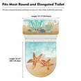 thumbnail image 4 of HELLHERO Starfish Bathroom Seat Covers 2 Pcs Set Elastic Fabric Elastic Installation for Homeowners, 4 of 4
