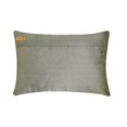 thumbnail image 3 of The HomeCentric Silver Lumbar Pillow Cover, Textured Ribbon Lumbar Pillow Cover, Pack of 2, 12"x20" (30x50 cm) Lumbar Pillow Cover, Modern Lumbar Pillow Cover, Rectangle Silk - Vintage Silver Love, 3 of 3