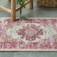 thumbnail image 4 of Nourison Passion Persian Ivory/Fuchsia 1'10" x 2'10" Area Rug, (2x2), 4 of 9