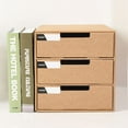 thumbnail image 2 of Boîte de Rangement Classifiée Étanche à 3 Couches pour Papiers A4 Livres Magazines Documents, 2 of 8