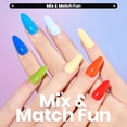 thumbnail image 3 of Set de esmaltes de uñas Beetles Quick Dry Glitter Neon, 12 colores, 3 of 8