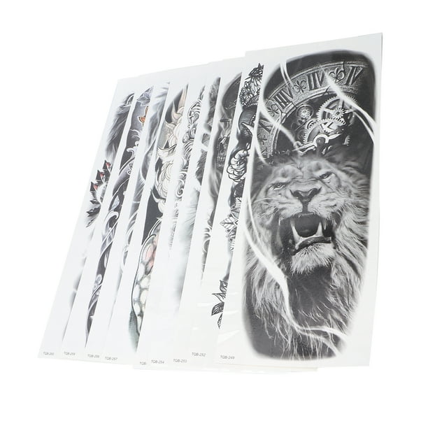 Patinas de Tatuaje Patch, 9 Sábanas Pegatizas de Tatuaje Pegatizas de Tatuaje de Tatuaje Tatuaje Falsos temporal Tatto Implude Plantilla de Tatuaje para el Cuello
