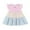 Pink, variant on HUANBAI Children's Dress With Floral Flying Sleeves Summer Sweet Dress For Toddlers 1 4 Years Old Shorts Athletic Skirt 4 Years