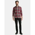 thumbnail image 2 of Burnside Men's and Big Men's Modern Fit Plaid Flannel Shirt with Long Sleeves, Sizes S-2XL, 2 of 5
