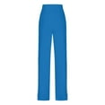 thumbnail image 6 of OSOLU Contrast Color High Waist Loose Fit Yoga Pants For Women Casual Stretchy Workout Trousers Workout Stretchy Running Tummy Control Joggers Bottoms Blue S, 6 of 7