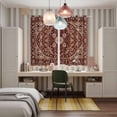 thumbnail image 6 of Curtains 84 Inches Long 2 Panels, Brown Red Boho Grommets Window Treatment Curtain, Vintage Country Tribal Abstract Ethnic Thermal Curtains Drapes for Living Room/Bathroom, 6 of 9