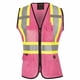 thumbnail image 1 of Chaleco de seguridad Pioneer para mujer con cinta reflectante de alta visibilidad rosa, 1 of 9