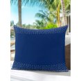 thumbnail image 6 of Outdoor Pillows Waterproof, Polka Dots Bedding Throw Pillows with Insert for Couch Sofa Bed, Modern Speckles Minimalist Vintage Navy Blue 16x16 Inch Pillowcases Decorative Patio Pillow Set of 1, 6 of 8