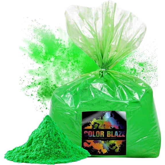 Color Blaze Green Color Powder 5 Pounds Fun Runs Holi Festivals Color Wars