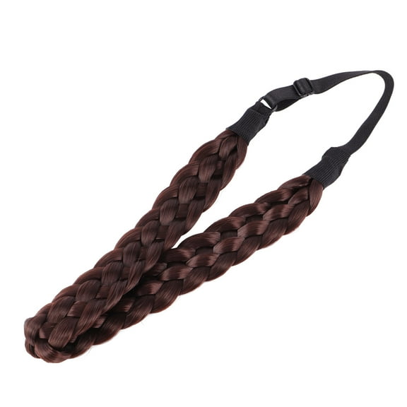 Soimiss boho hair accessories Braiding Hair Headband Brown Adjustable Strap Women Piece