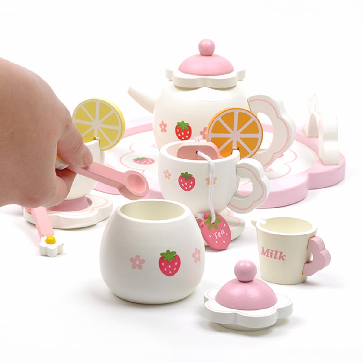 wooden teapot toy