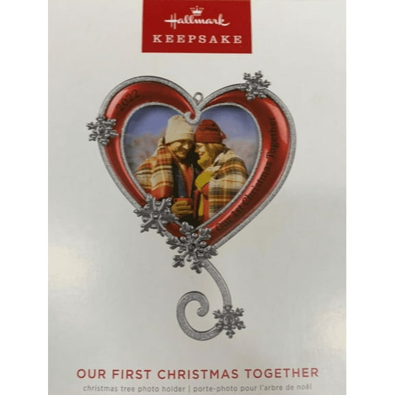 Hallmark Keepsake Christmas Ornament 2022 Year-Dated, Our First Plastic, Christmas Together Photo Frame