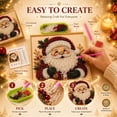 thumbnail image 3 of Clearance! Christmas Pearl Art Kits, Pearl Diamond Art Diy Kits for Adults Beginner, Gemstone Diamond Dots Beads Handmade Hanging Painting Kit for Home Wall Decor, 3 of 9