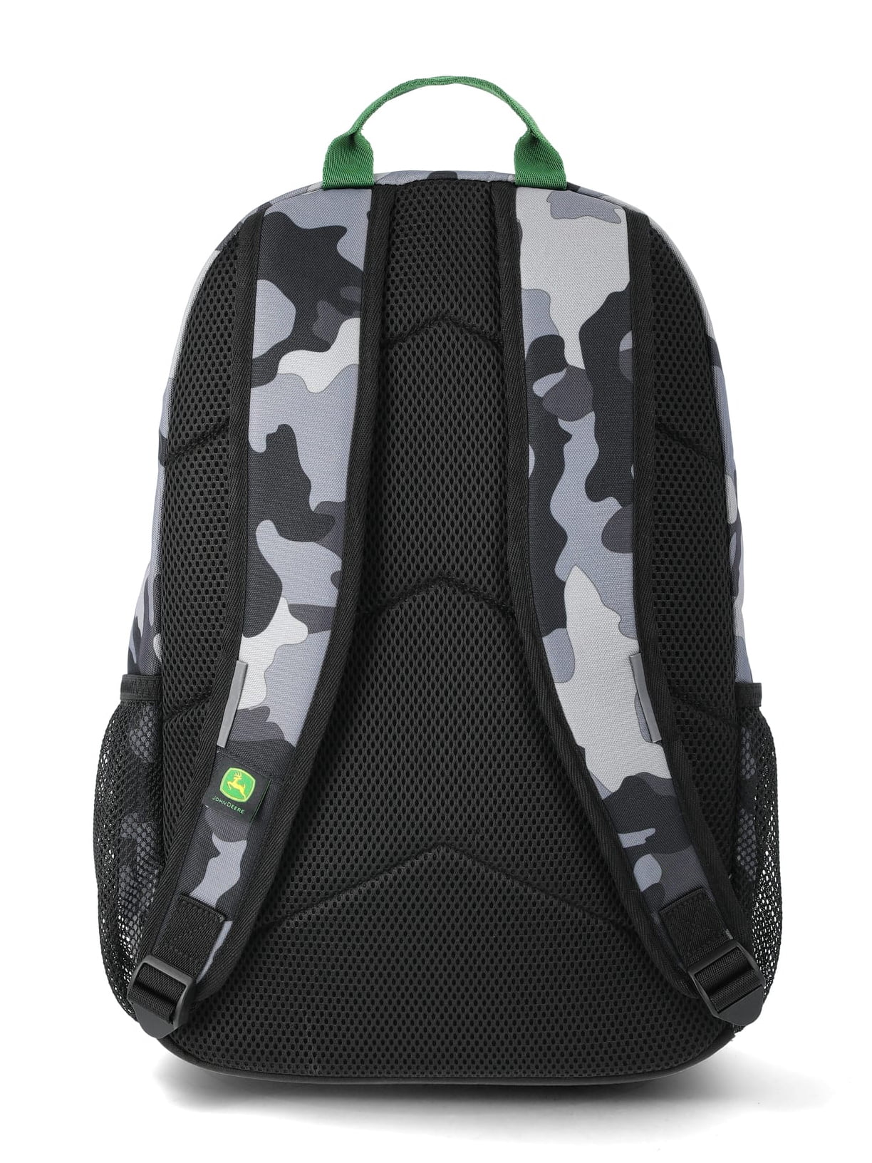 John Deere Boys' August 17" Laptop Backpack with Lunch Box, Black Camo