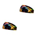 thumbnail image 2 of Qarigey Diademas de ganchillo Banda para la cabeza deportiva Tie-dye Banda para el sudor Estampado Accesorios para peinados Mujeres Hombres para Type10 NO10 Qarigey CBP275107, 2 of 6