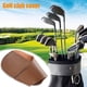 thumbnail image 5 of Cubierta para la cabeza con protección protectora Parte de hierros de golf para diestros Cubierta para la cabeza PU Café Cola Cubierta de cabeza de hierro de golf, 5 of 8