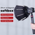 thumbnail image 2 of 30cm Octagonal Softbox Mini Bowens Mount Quick Release Honeycomb Grid Softbox for ZU60 or M60 COB Fill Light Studio, 2 of 5