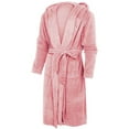 thumbnail image 4 of amlbb Bathrobe for Women Long Plush Bathrobe Women Winter Lengthened Plush Shawl Bathrobe Long Sleeve Robe Hooded Coat, 4 of 6