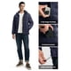 thumbnail image 3 of Chaqueta TBMPOY para hombre, ligera, acolchada, con capucha, azul marino, talla L, 3 of 7