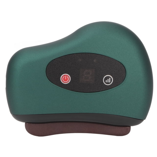 Heated Guasha Machine, Mini LCD Screen Lightweight 9 Levels Vibration Electronic Facial Guasha Machine Massage For Eye Black,Red