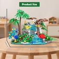thumbnail image 4 of Rainforest Building Blocks Set - 898PCS Jungle Theme Building Toy with Waterfall & Botanicals, Animal Sets Eagle,A, 4 of 4