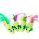 thumbnail image 2 of 5 Pcs Green Toy Cat Rattle Mice Cat Mice Animals Toys Funny Toy Cat Catnip Toys Cats Cat Chew Toys, 2 of 3