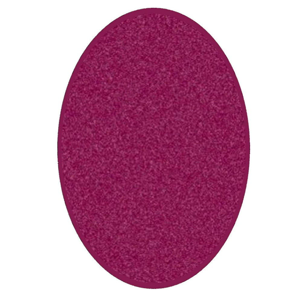 Broadway Collection Pet Friendly Area Rugs Cranberry 3'x5' Oval