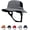 Dark Grey, variant on Mens Womens Surf Bucket Hat Waterproof UPF50+ Foldable Beach Sun Hats