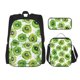 thumbnail image 1 of Balery Green Kiwi Mochila escolar 3 en 1 para niños: mochila resistente con lonchera térmica y estuche para lápices. Mochila escolar para niños y niñas., 1 of 7