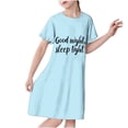 thumbnail image 1 of RXIRUCGD 2025 Vêtements d'Été pour Enfants 3-12 Ans Mode pour Enfants Pyjama Imprimé de Rêve Nuisette Mi-Mollet, 1 of 3
