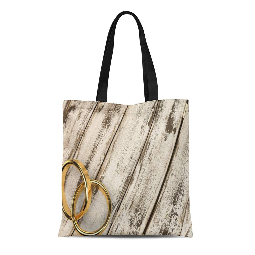 HATIART Canvas Tote Bag Engaged Marriage Marry Ring Wedding 3D