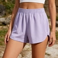 thumbnail image 6 of ibuvkizy Womens Running Shorts Summer Elastic Waist Plus Size Athletic Shorts with Pockets for Walking Gym Hiking, 6 of 8