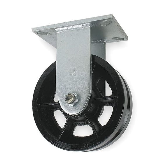 Manufacturer Varies Plate Caster,Rigid,Iron,8"H 1NWE7